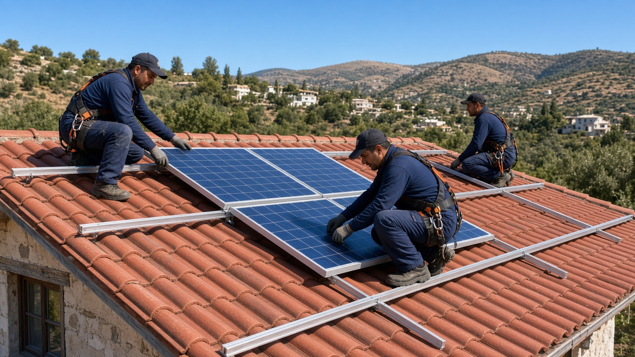 Çeşme Panel Yıkama işinde kurulum ekibimiz